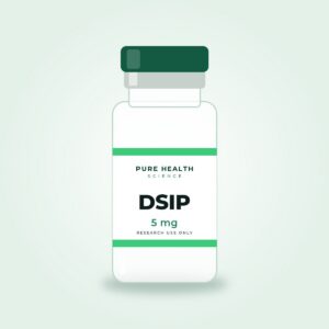 DSIP 5 mg lyophilized research peptide vial by Pure Health Sciences